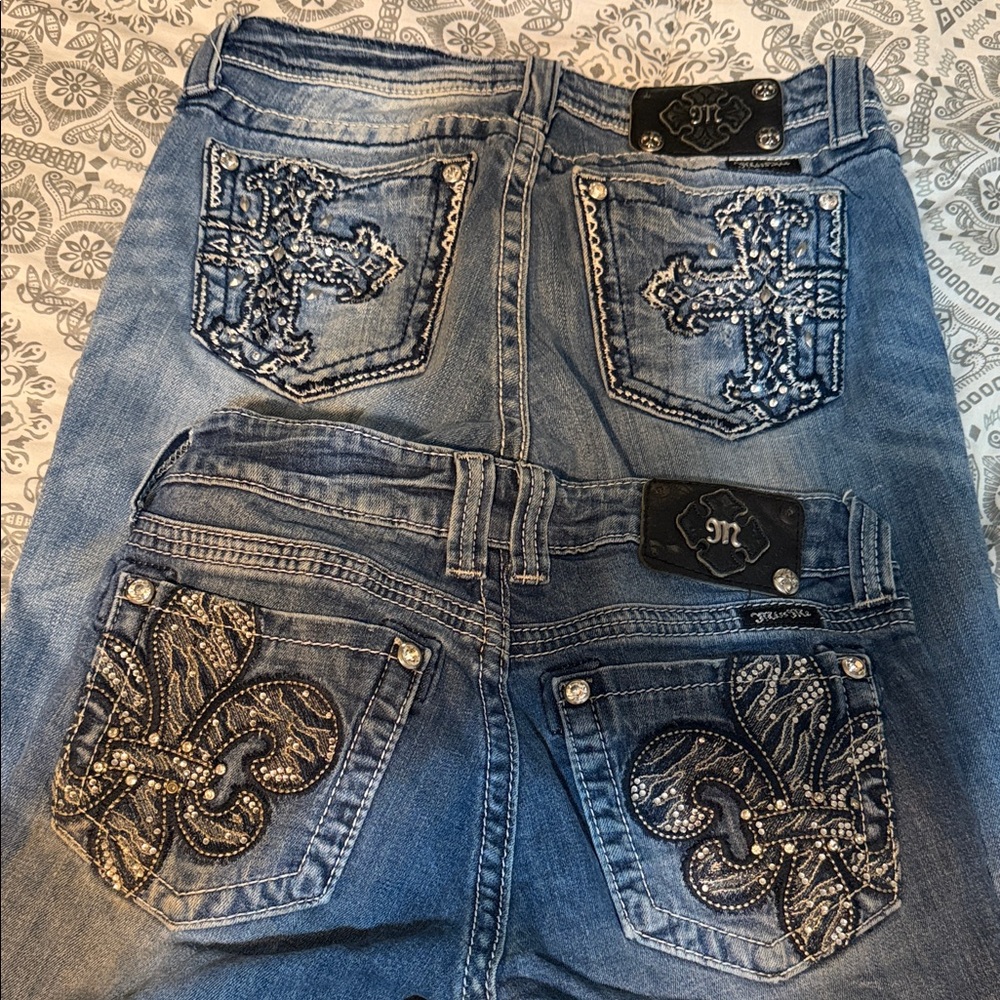 Miss Me Blue Boot Cut Jeans size 28 bundle of 2